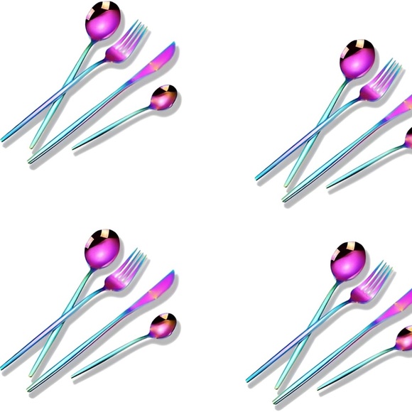 16 Piece Set Stainless Steel Polished Cutlery Sets- Serves 4 - Picture 1 of 1